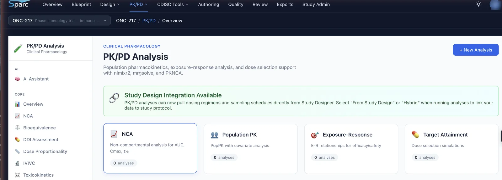 PK/PD Analytics — product screenshot